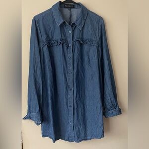 Denim button up